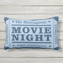 Custom Name “Movie Ticket” throw pillows