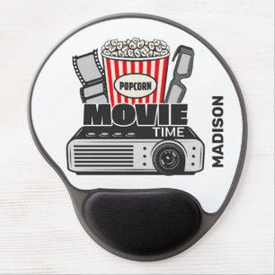 Custom Name Movie Time Gel Mouse Pad