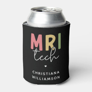 Custom Name MRI Tech MRI Technologist Gifts Can Cooler