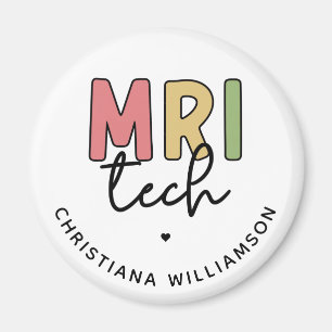 Custom Name MRI Tech MRI Technologist Gifts Magnet