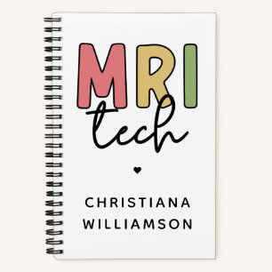 Custom Name MRI Tech   MRI Technologist Gifts Notebook