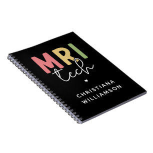 Custom Name MRI Tech   MRI Technologist Gifts Notebook
