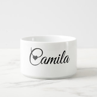 Custom Name Mug Minimalist Script Font with Heart 
