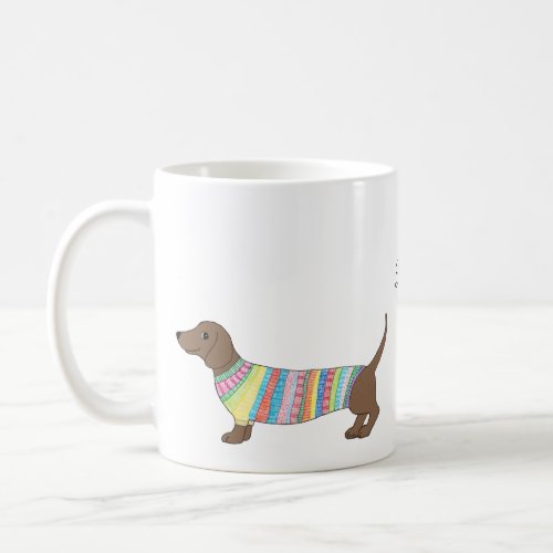 Custom Name Mug Personalized Dachshund Wiener mug