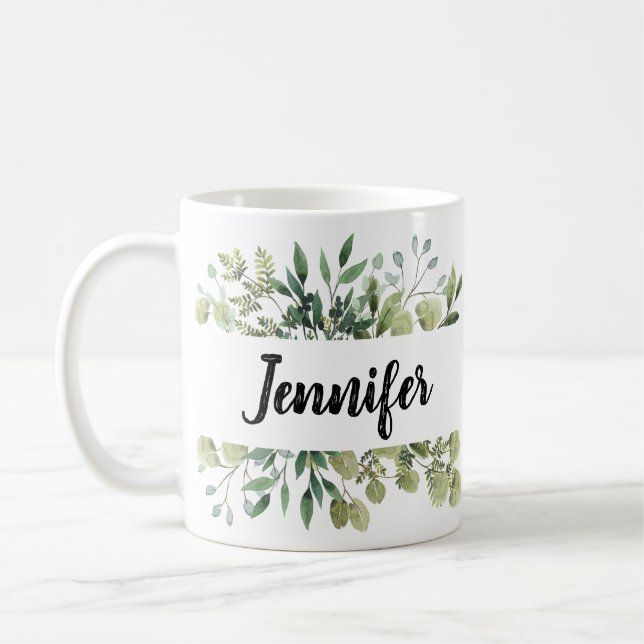 Custom Name Mug, Personalized Mug with Name (Left)