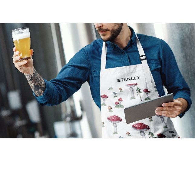 Custom Name Mushroom Apron (Creator Uploaded)