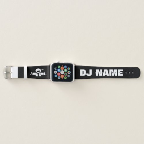 Custom name Music DJ Apple watch strap