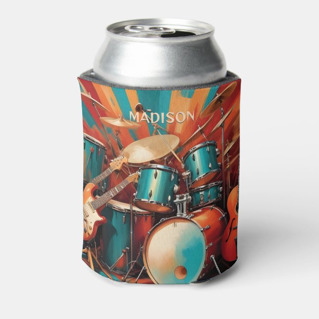 Custom Name Musical Instruments Can Cooler (Can Back)