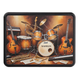 Custom Name Musical Instruments Hitch Cover