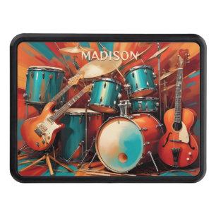Custom Name Musical Instruments Hitch Cover