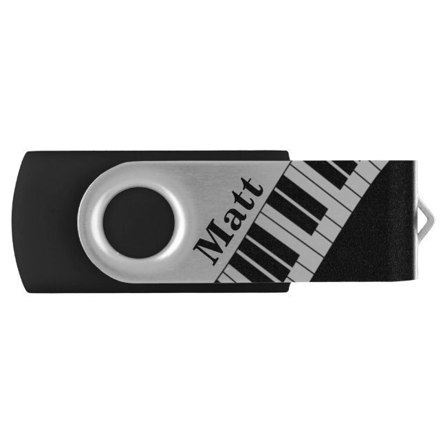 Custom Name Musical Piano Keyboard 32 GB Flash Drive (Front)