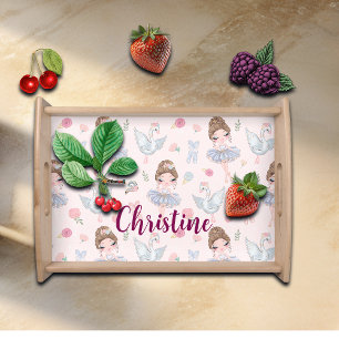 Custom Name My Sweet Ballerina Serving Tray
