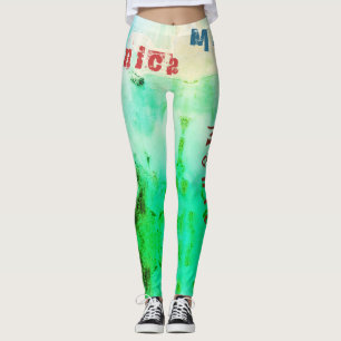 Custom Name Nature Leggings