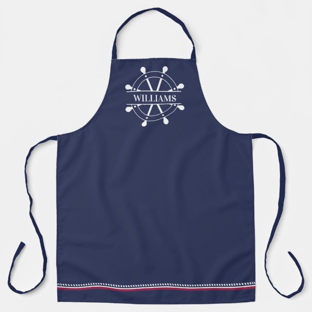 Custom Name Nautical Apron (Front)