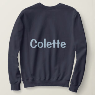 Custom Name Navy Blue Women's Sweatshirt