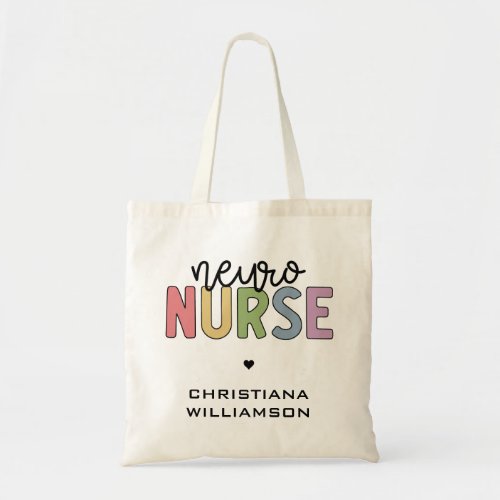 Custom Name Neuro Nurse Neuroscience Nurse Gifts  Tote Bag