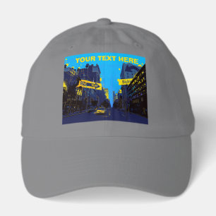 Custom Name New York City Night Street Hat