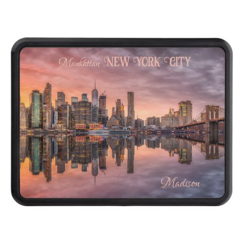 Custom Name New York City Skyline Hitch Cover