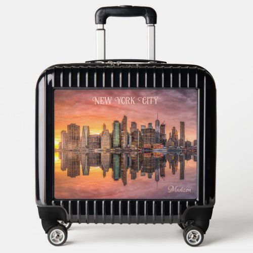 Custom Name New York City Skyline Luggage