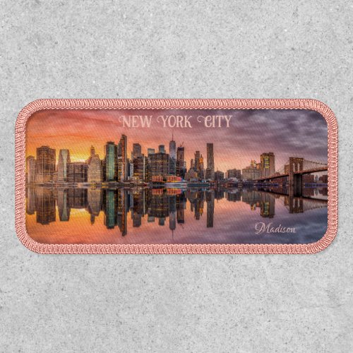 Custom Name New York City Skyline Patch