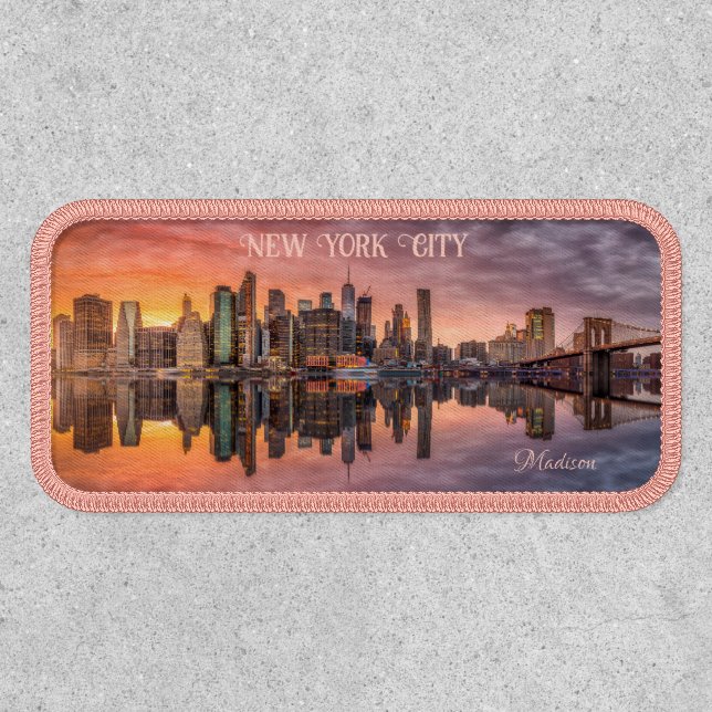 Custom Name New York City Skyline Patch (Front)