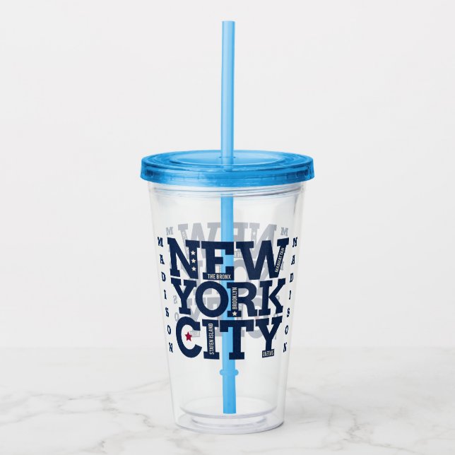 Custom name New York City tumblers (Front)