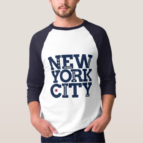 Custom name New York City Typography clothing T_Shirt