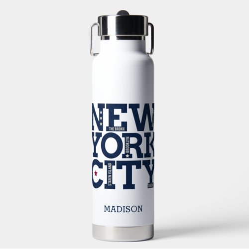 Custom name New York City Water Bottle