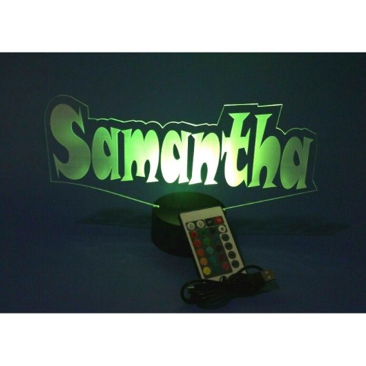 Custom Name Night Light Up Lamp LED Personalized (Front)
