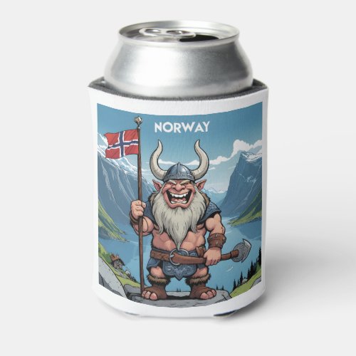 Custom Name Norwegian Troll Can Cooler