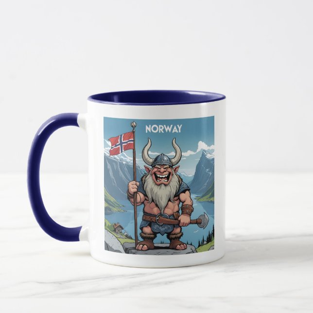 Custom Name Norwegian Troll Mug (Left)