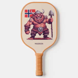 Custom Name Norwegian Troll Pickleball Paddle