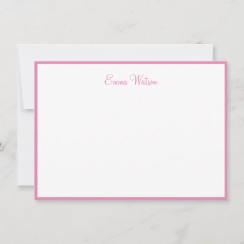 Custom Name Note Card by photographybydebbie at Zazzle