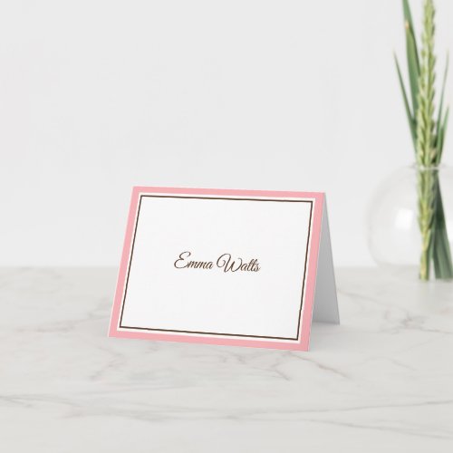 Custom Name  Note Card