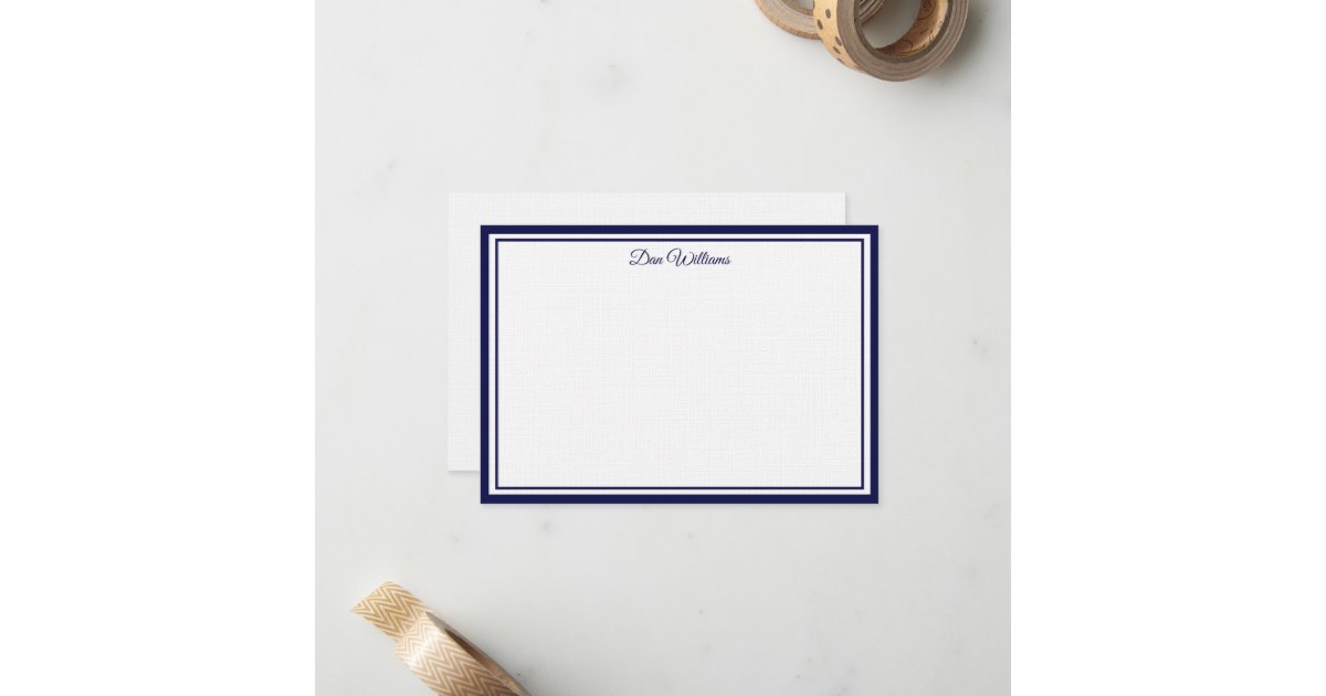 Custom Name Note Card | Zazzle