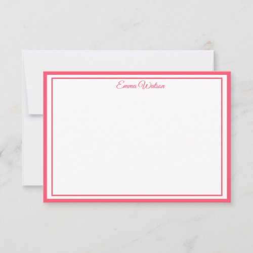 Custom Name Note Card