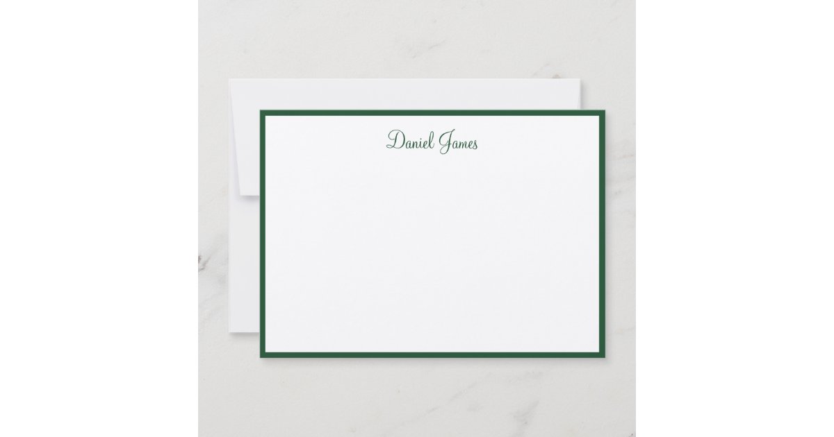 Custom Name Note Card | Zazzle