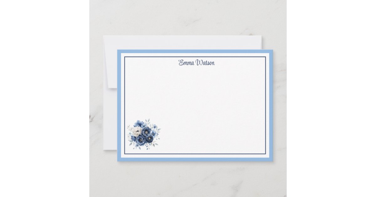Custom Name Note Card | Zazzle