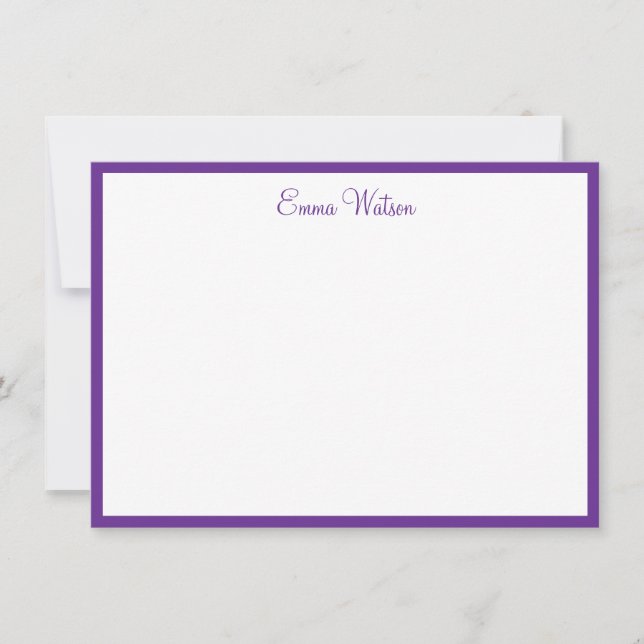 Custom Name Note Card (Front)