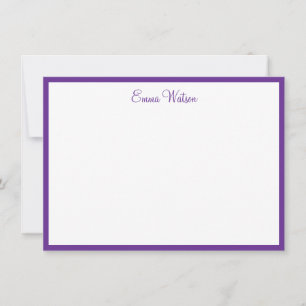 Custom Name Note Card