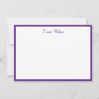 Custom Name Note Card