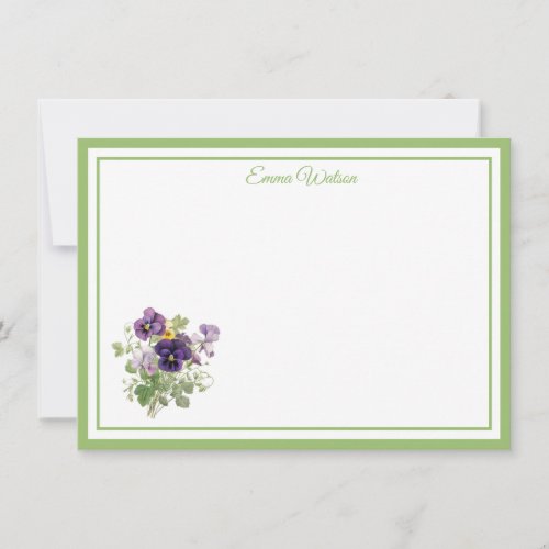 Custom Name Note Card