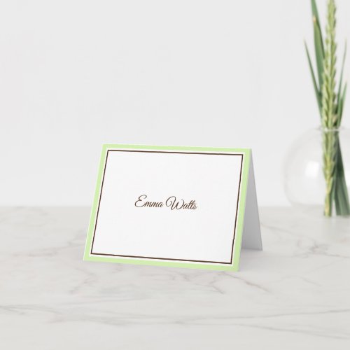 Custom Name  Note Card