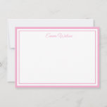 Custom Name Note Card