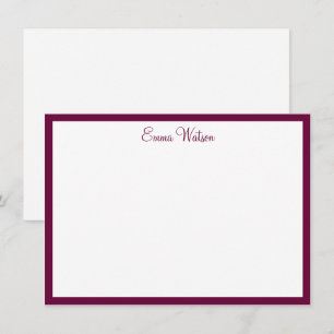 Custom Name Note Card