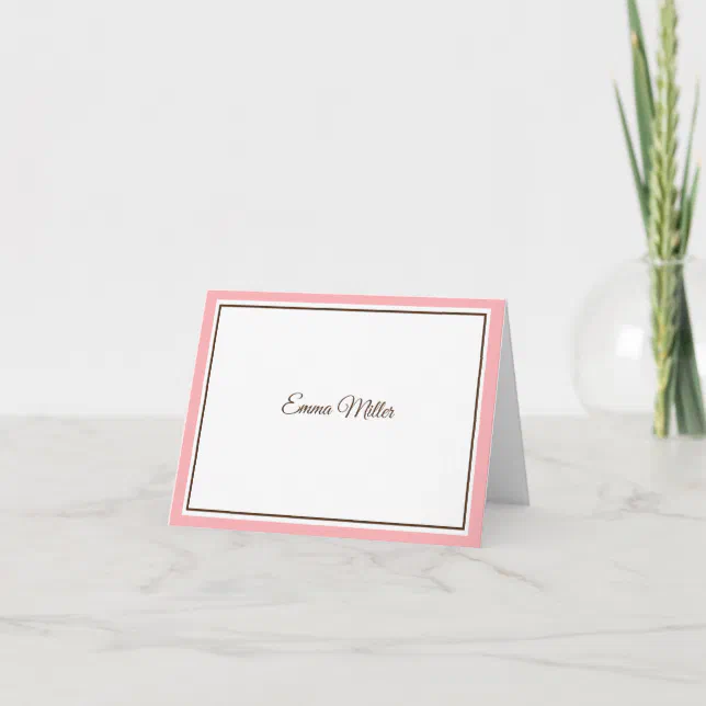 Custom Name Note Card | Zazzle
