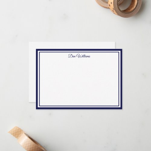 Custom Name Note Card
