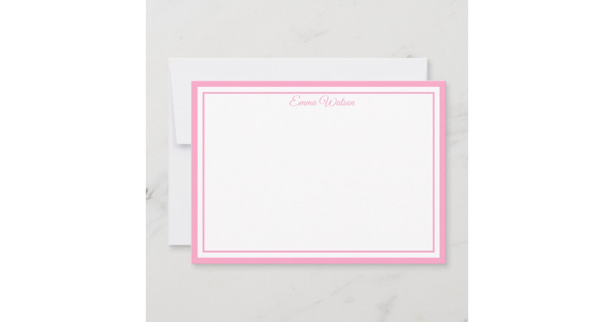 Custom Name Note Card | Zazzle