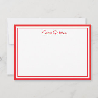 Custom Name Note Card