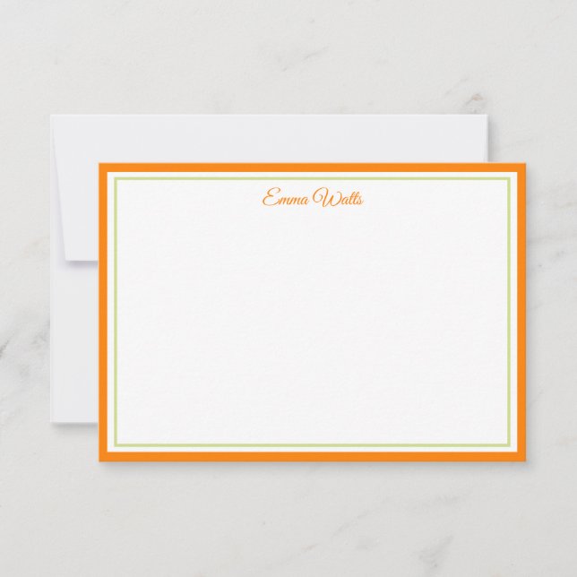 Custom Name Note Card (Front)